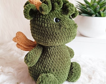 Crochet Dragon | Plush Dragon | Amigurumi Dragon | Dragon Toys | Crochet Cuddle Kids Plushie | Stuffed Toy | Crochet Toys |