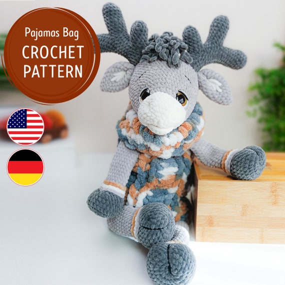 Crochet pajama bag pattern hotsell