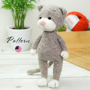 Wzór na szydełkowego kota: samouczek na kotka amigurumi (po angielsku)