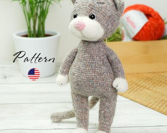 Crochet Cat Pattern: Amigurumi Kitty Tutorial (English)
