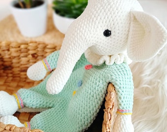 Gehaakte olifant | Perfect cadeau voor baby | Amigurumi olifant | Gehaakte knuffel kinderknuffel | Lekker liggen voor baby's | Knuffel | Olifant