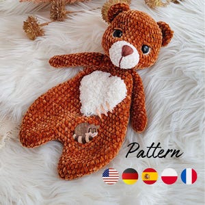 Baby Bear Crochet Lovey Pattern PDF