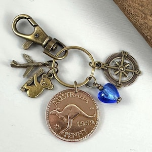 Emigrating to Australia gift, Travel gift, good luck traveller, Bon voyage cruise, Australian holiday trip reveal, Australian lucky penny