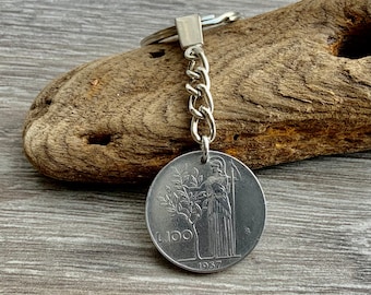 ヴィンテージ 1956 コインペンダント イタリア リラ 10。イタリア