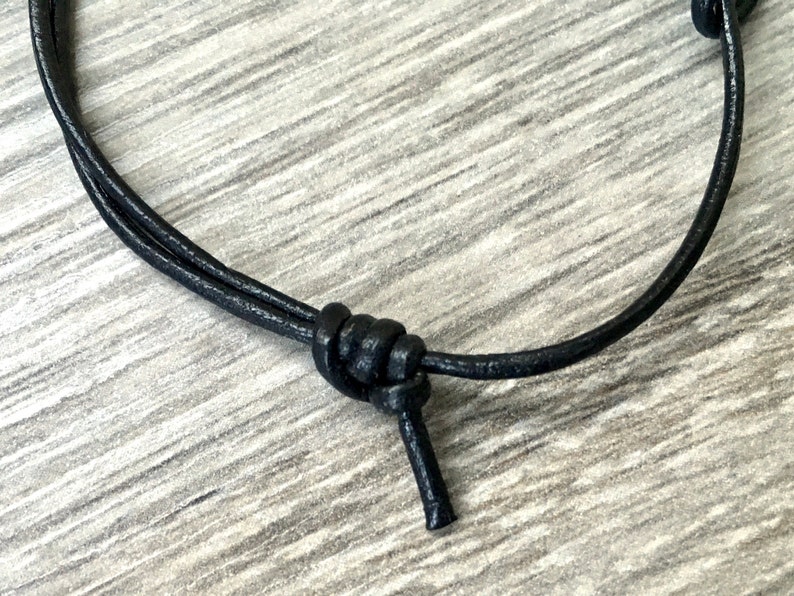 Leather infinity knot bracelet simple adjustable jewellery Etsy