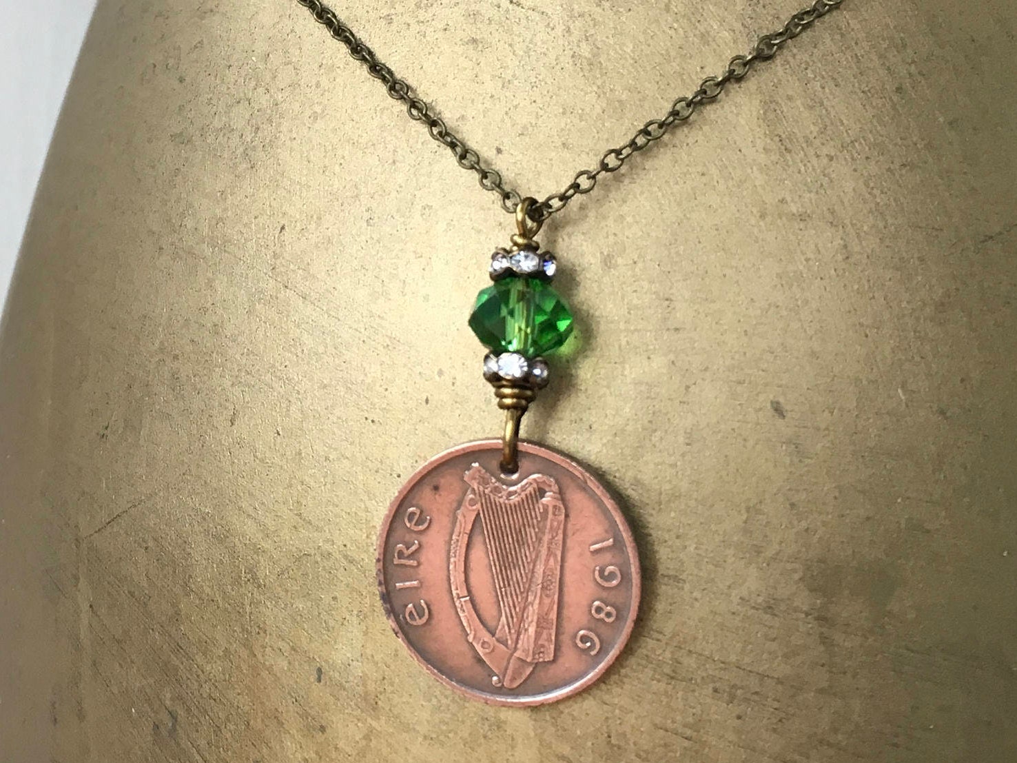 Irish penny necklace deals