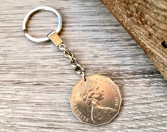 オーストラリアの50セント硬貨キーホルダー：1979年、1980年