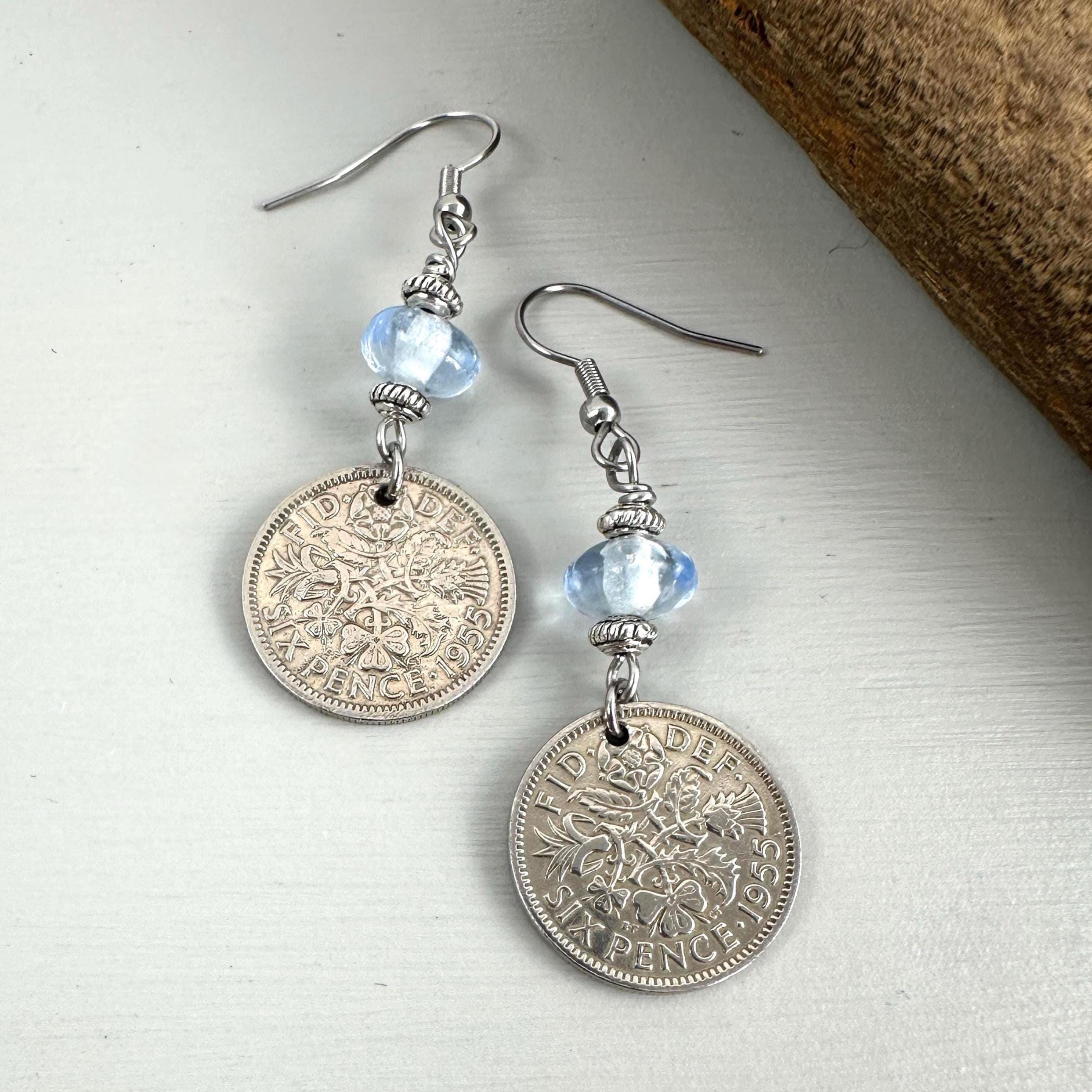 Brtsh Sxpence Earrngs Choose Con Year 1953 - 1967, Pretty Englsh Brtsh Sxpence Earrngs Choose Con Year 1953 - 1967, Pretty Englsh