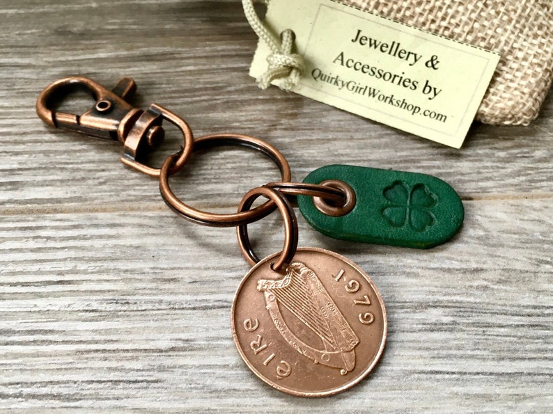 Irish Shamrock Keyring Ireland Eire Gaelic Key Ring St Patricks Day Gift