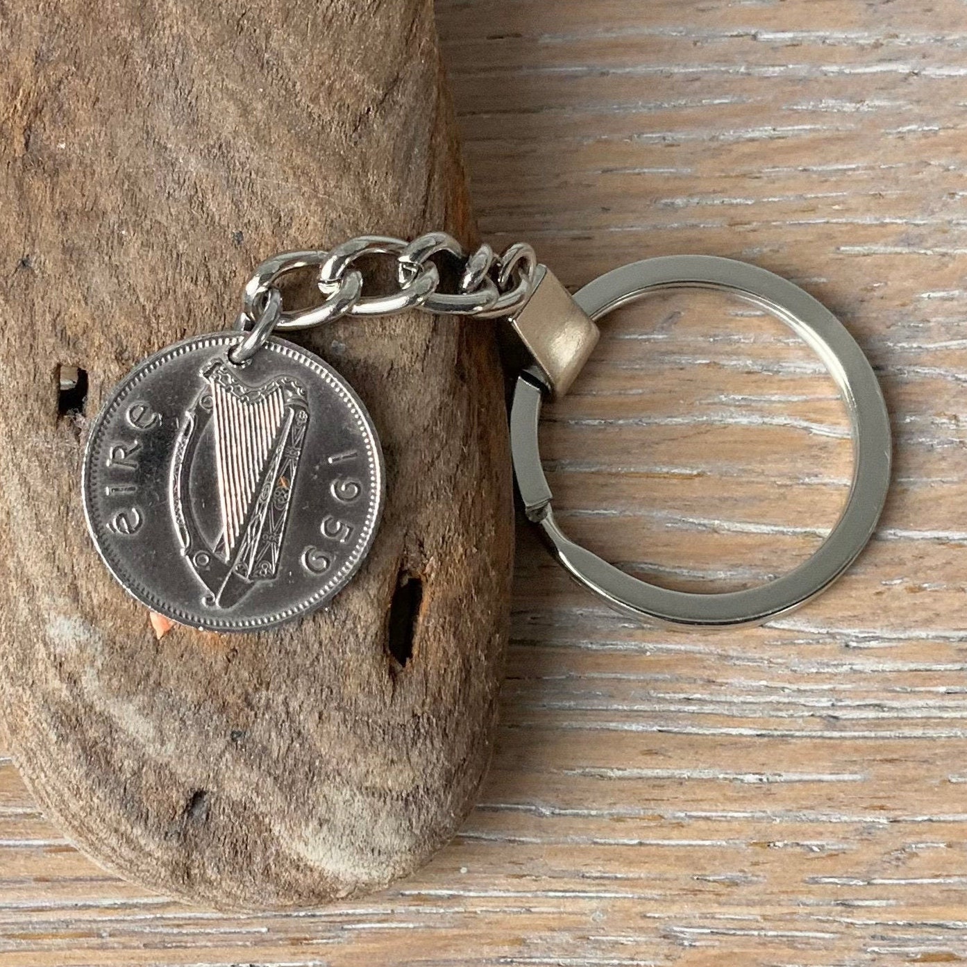 OCC Old Coin Cufflinks Solid Keychain 1965 58th Gift Birthday