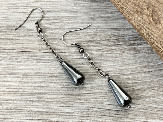 Gunmetal grey best sale earrings