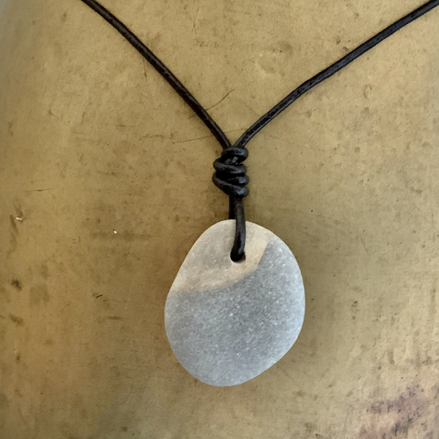Beach stone best sale necklace