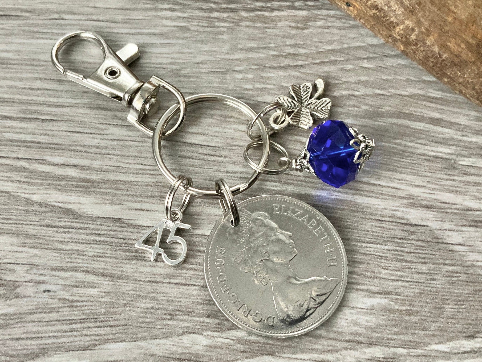 Sapphire Anniversary Gifts 45th Sapphire Anniversary t 1976 British 10p coin