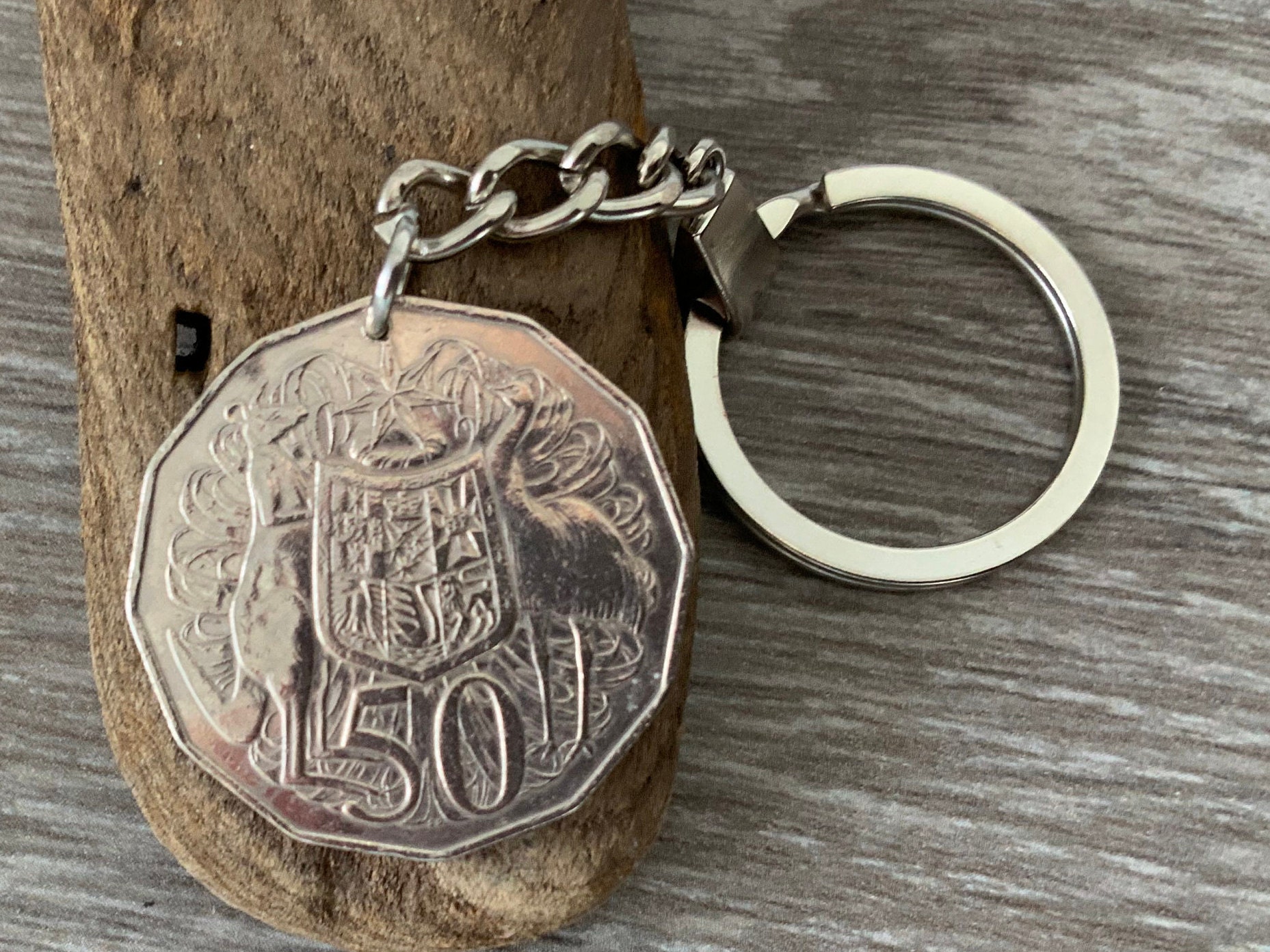 オーストラリアの50セント硬貨キーホルダー：1979年、1980年、1981年の