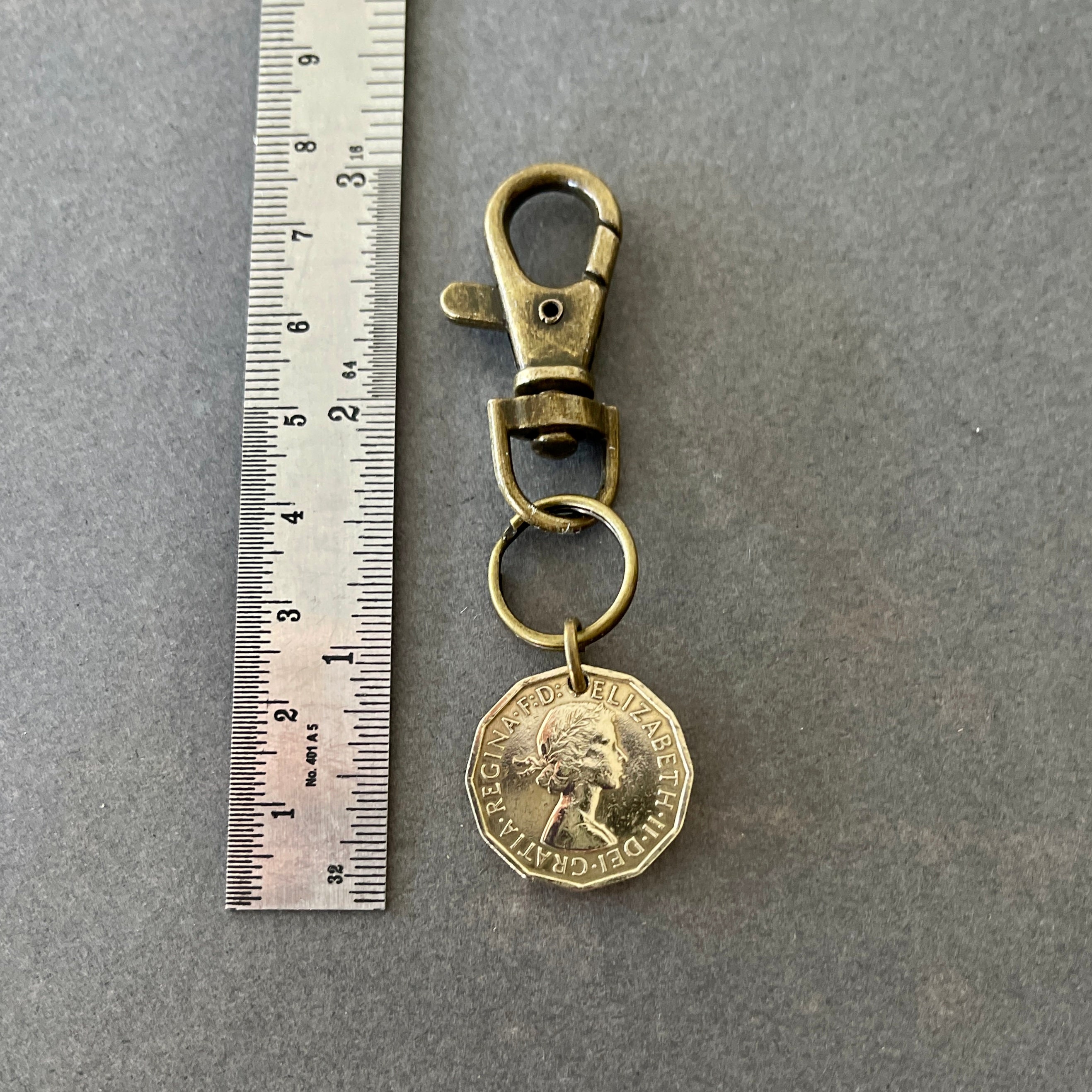 Vintage Threepence Key Ring or Clip Choose Coin Year for a - Etsy UK