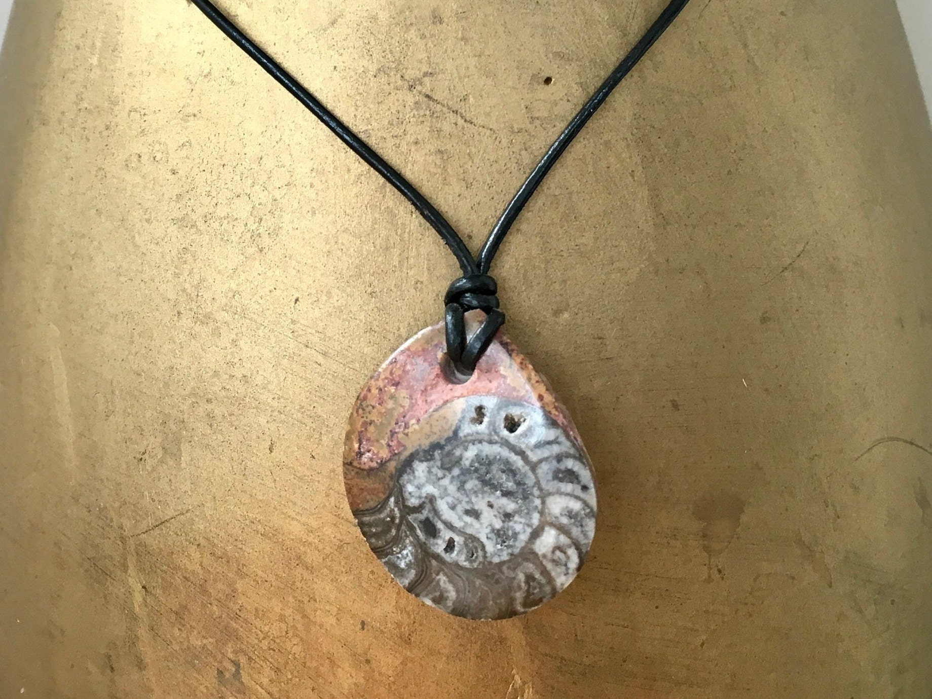 real fossil necklace