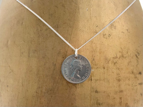 1961年製シックスペンスネックレス：スターリングシルバーカーブ