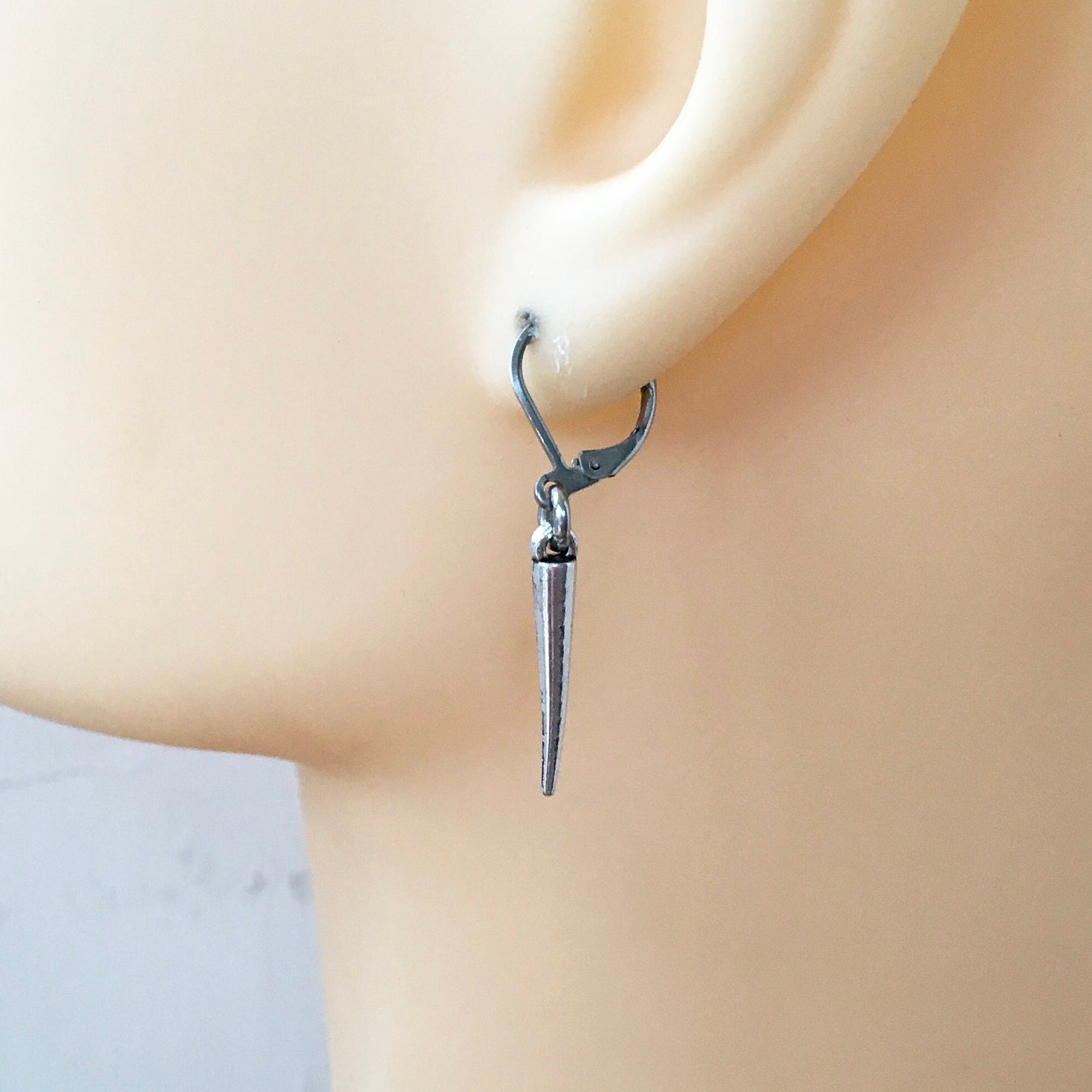 Spike earring, one single earring or a pair of earrings, spiked jewellery