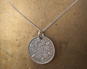 本物の 1592 年エリザベス 1 世の打ち出し銀 6 ペンス - チューダー