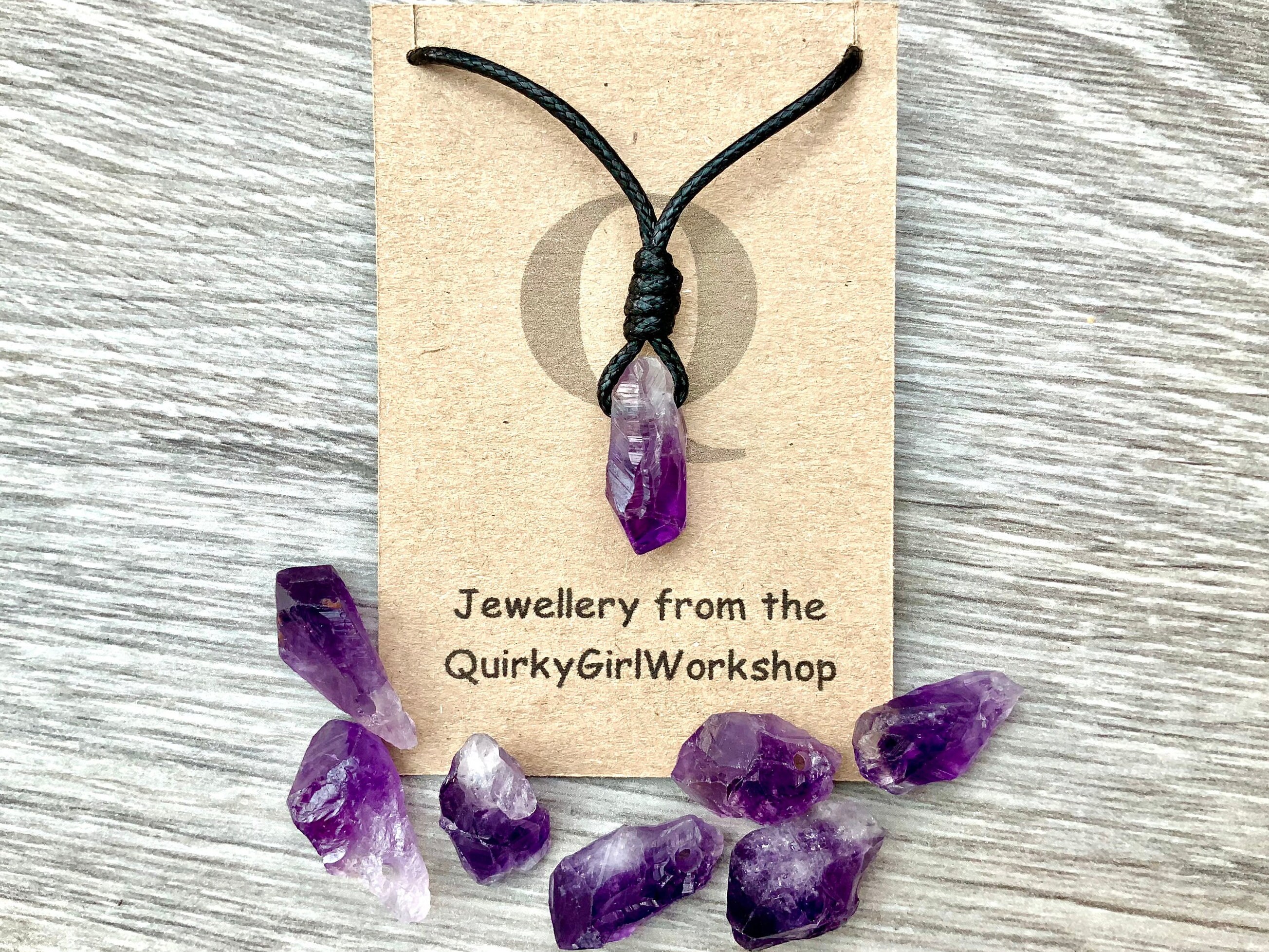 Small amethyst hotsell necklace
