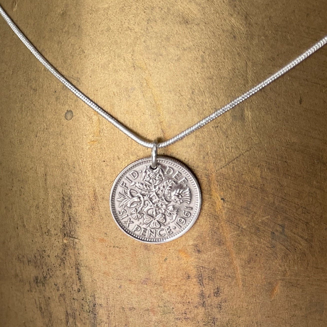 1961 sixpence necklace deals