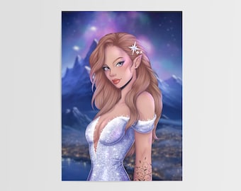 Feyre Art Print (A Court of Thorns and Roses)