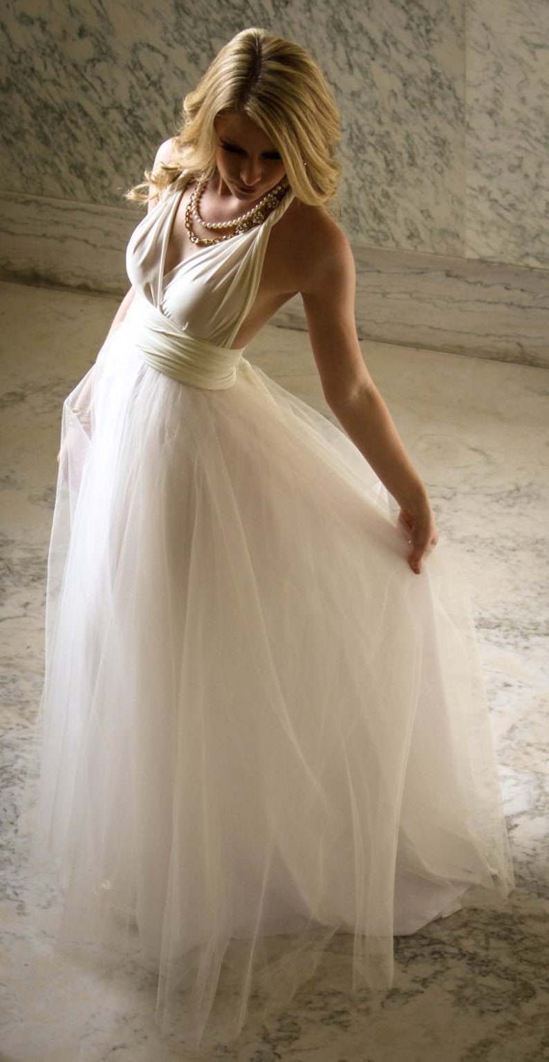 off white color gown