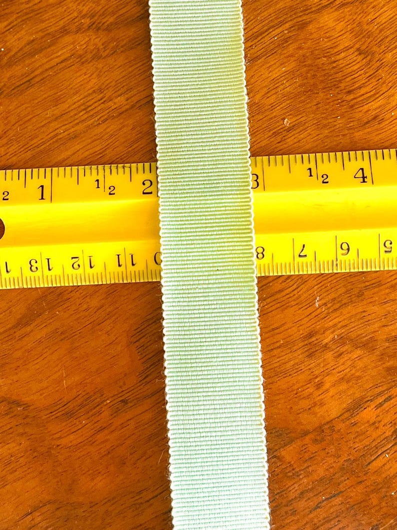 Vintage 1920s Spool of Celadon Green Petersham Grosgrain Ribbon- 13 ...