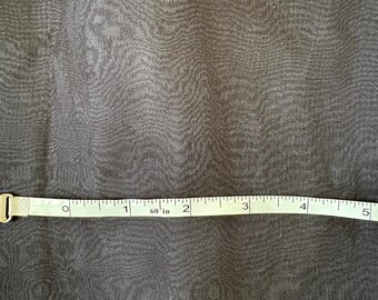 Vintage 70s Sheer Black Organza Remnant by the Piece 70" x 30"