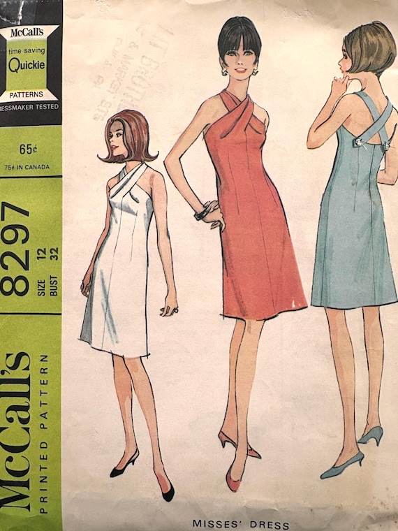 vintage fit and flare dress pattern Valley knit skater dress with lantern sleeves and other options (PDF) main image 0