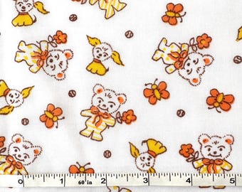Vintage 70s Cotton/Poly Blend 48" Wide Fabric by the Yard