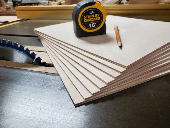 3mm Baltic Birch Plywood sheets perfect for Glowforge/Laser Cutting