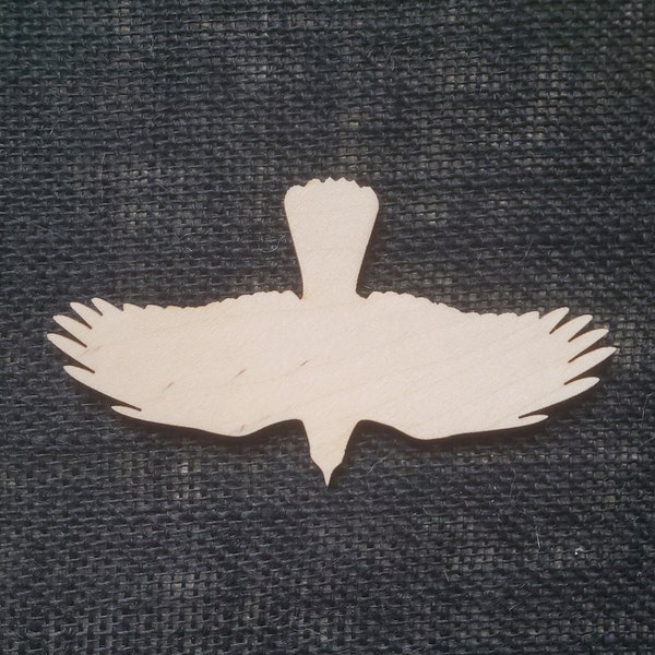 Flying Raven - Crow - Halloween - Laser Cut Craft Shape from (3mm) 1/8" Baltic Birch Plywood.