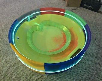 Mega Beyblade X Stadium: LED Lights & Acceleration Rail