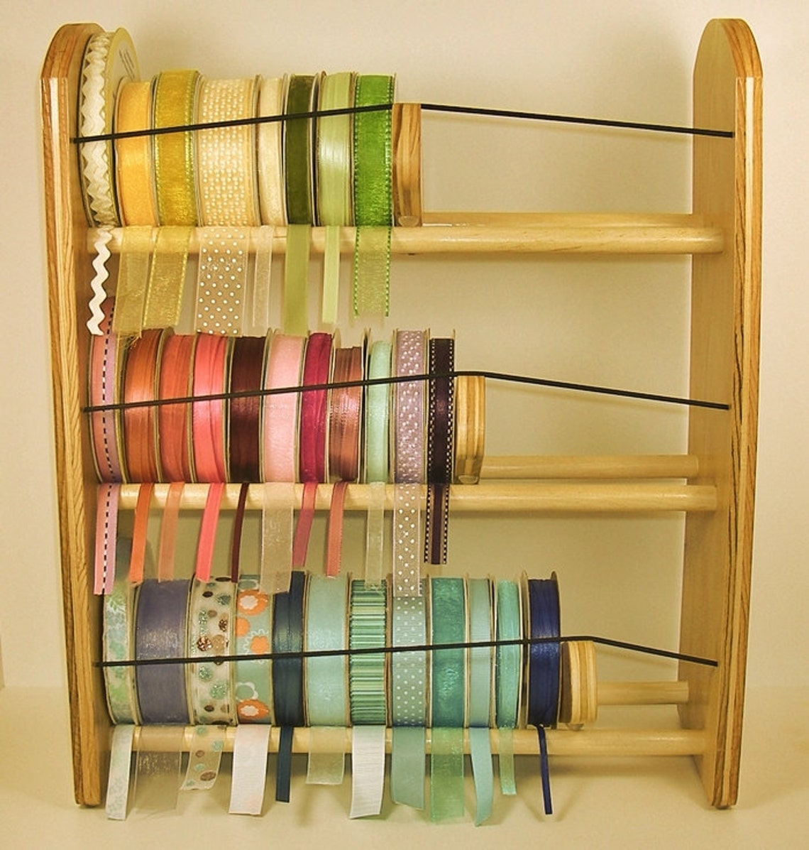 GSS Ribbon Organizer Desk/wall Unit. EZ Load Individual Etsy