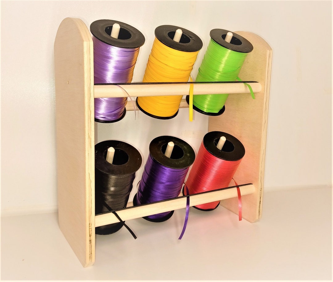 GSS Curling Ribbon Organizer Desk/wall Unit. Holds 6 Large Spools! EZ ...