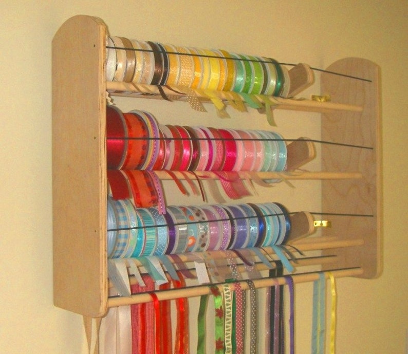 GSS 2in1 Ribbon Organizer 24 Maxi 5 Tier Wall Unit. Etsy