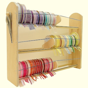 Organizador de cintas GSS de 18&quot; de tamaño mediano para escritorio o pared. ¡Carga fácil de cintas individuales! ¡Elegante e inspirador!