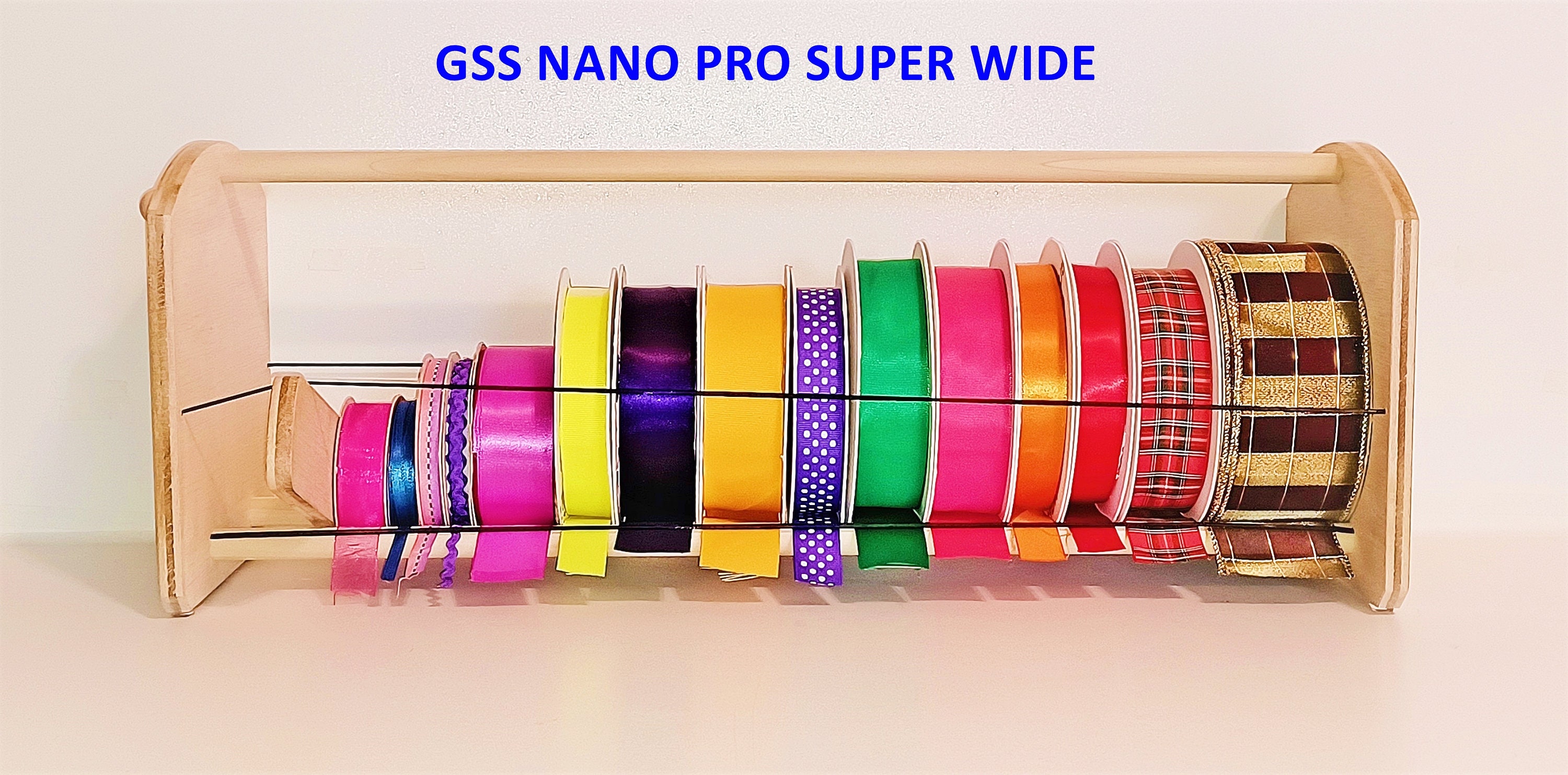GSS Nano Portable Ribbon Organizer. EZ Load Individual Ribbon Spools Super  Compact 3 Sizes Available and Wall Mount 