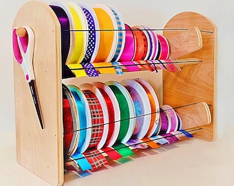 Organizadores de cinta GSS Pro: Carretes de hasta 6 1/2" de diámetro. Opciones de unidad de escritorio o de pared. ¡Carretes individuales fáciles de cargar! ¡3 anchos disponibles!