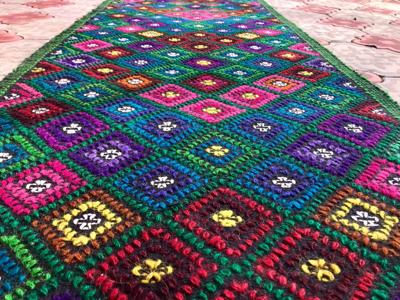Boho Teppich Bunte Kelim Flachgewebe Teppich Rosa Farbigen Teppich