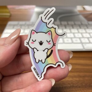 CatBoops Official Cat Vinyl Sticker set for Water Bottles Decal Laptop Sticker Kawaii Waterproof Vinyl Stickers Kitten image 3