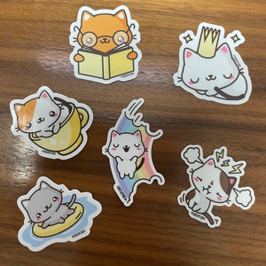 CatBoops Official Cat Vinyl Sticker set for Water Bottles Decal Laptop Sticker Kawaii Waterproof Vinyl Stickers Kitten image 8