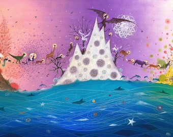 Lemurian Dreams Art Print, Limited Edition Giclee