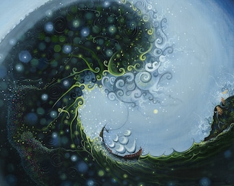 Severance Giclee Print, Fisherman & Dragon Wave, Limited Edition