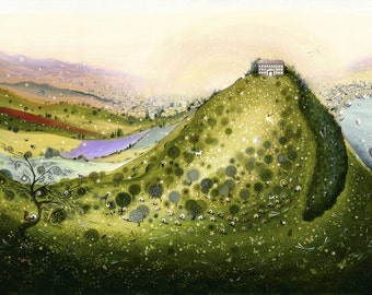 Grace Giclee Print, Woman's Journey, Landscape Art
