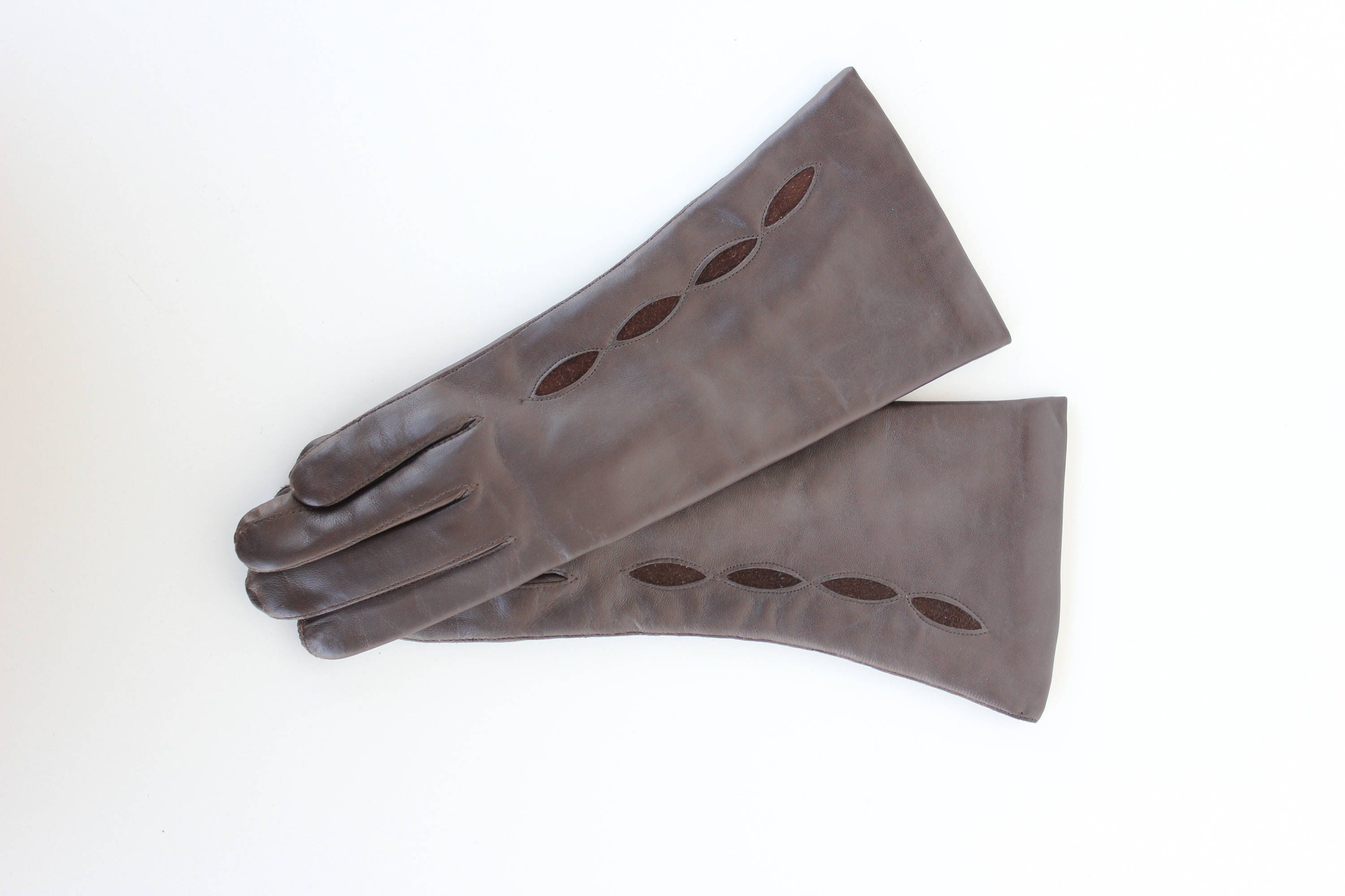 GLOVES IN PALE BROWN WOOL 420538