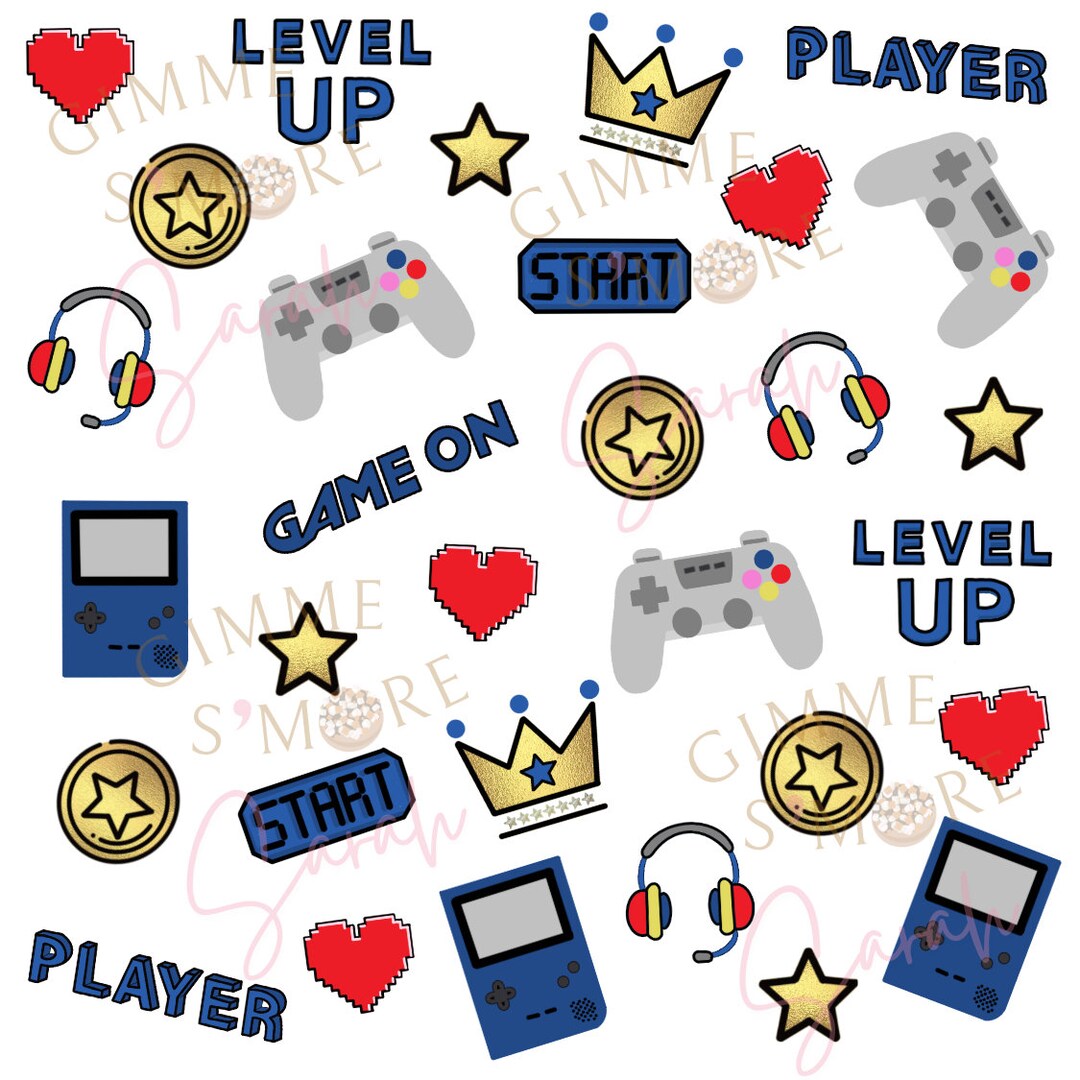 Video Gamer Seamless Pattern - Etsy
