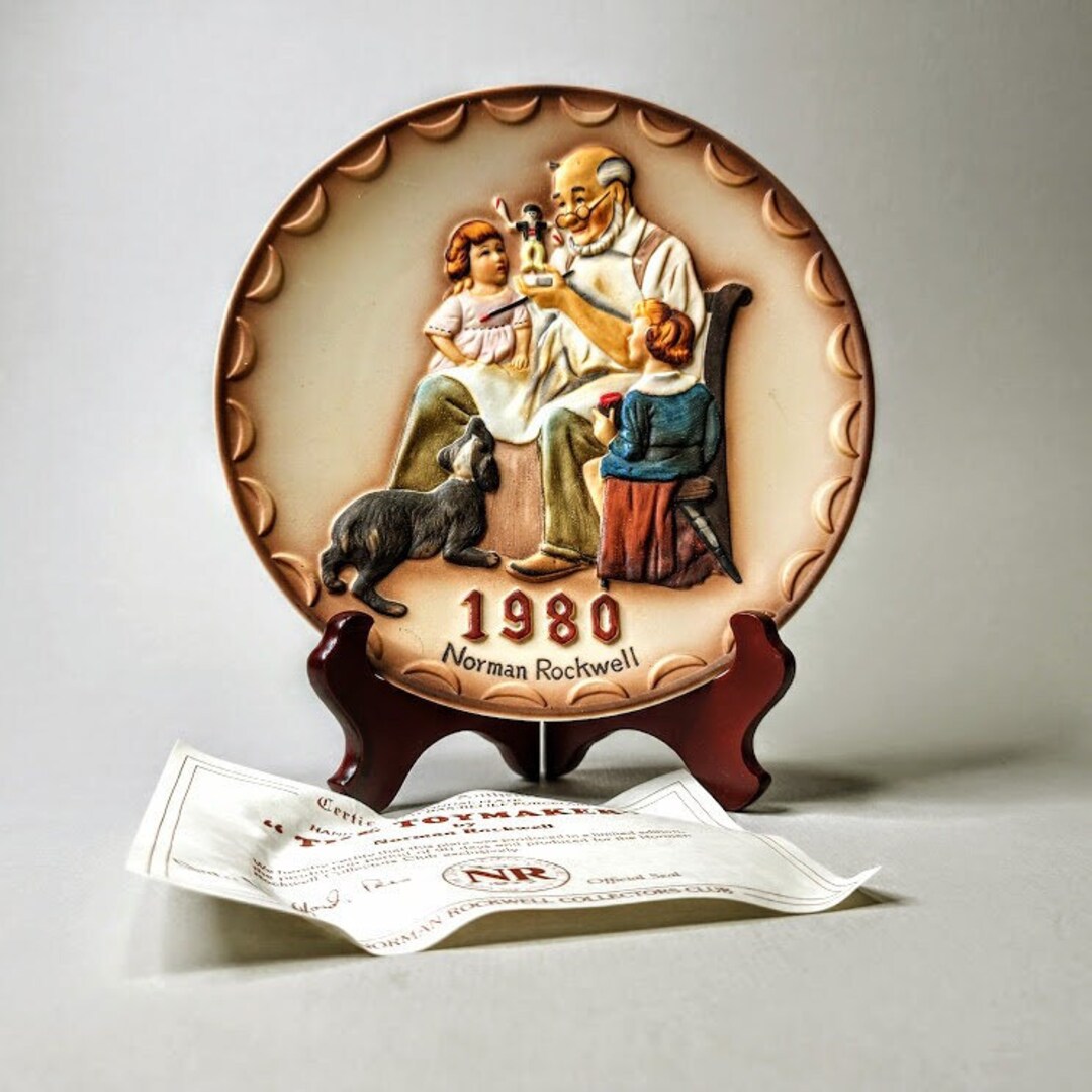 The Toymaker, 1980 Norman Rockwell Collector Plate Etsy