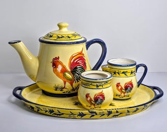Rooster Tea Set, Temptations by Tara